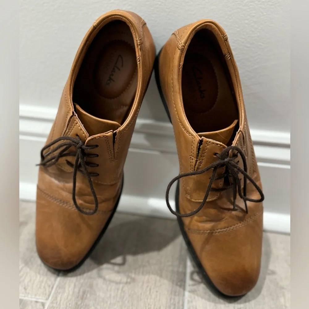 Clarks men’s Oxford shoes, size 9 - Picture 3 of 8